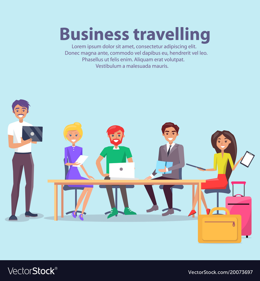 Business travelling workers