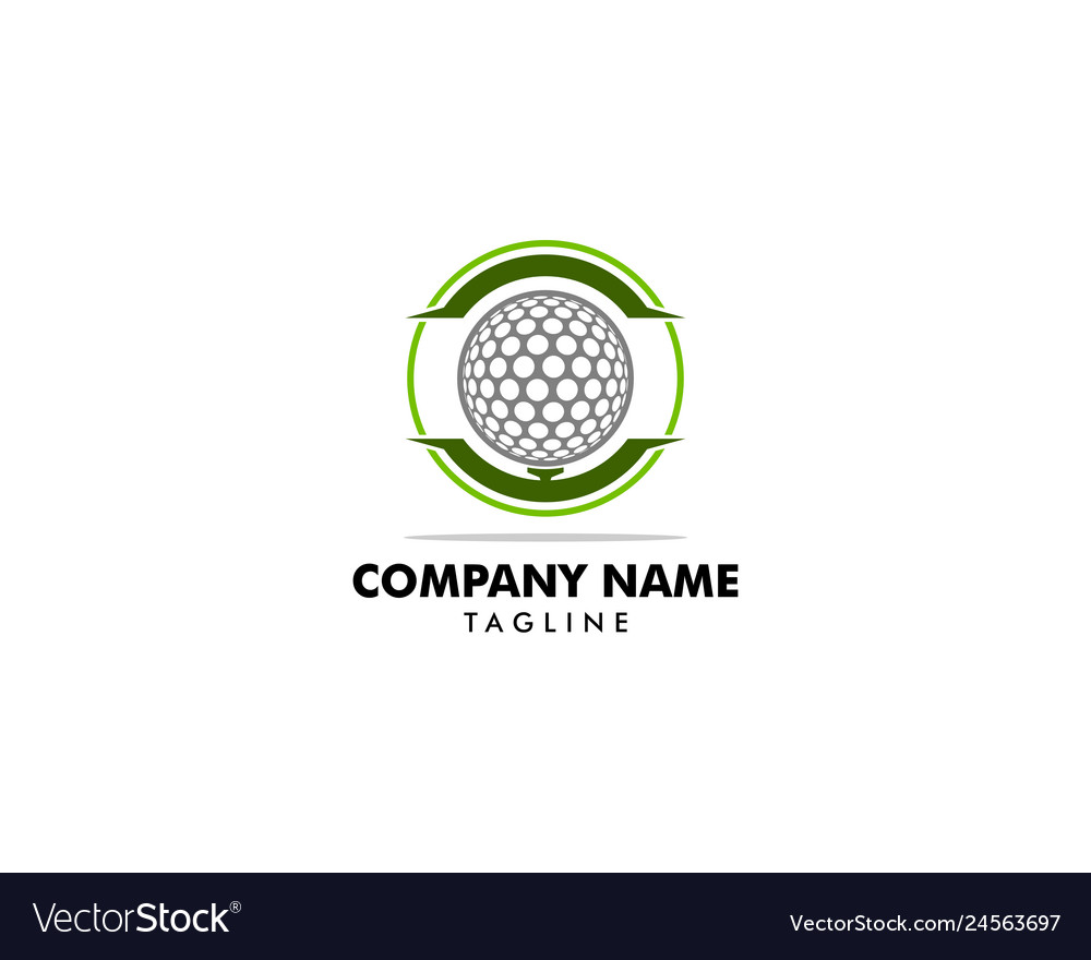 Golf Logo Template Icon Design Royalty Free Vector Image