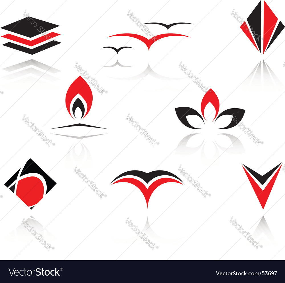 Set of symbols Royalty Free Vector Image - VectorStock