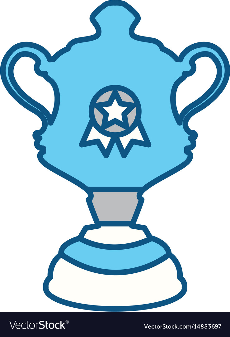 Trophy cup championship Royalty Free Vector Image