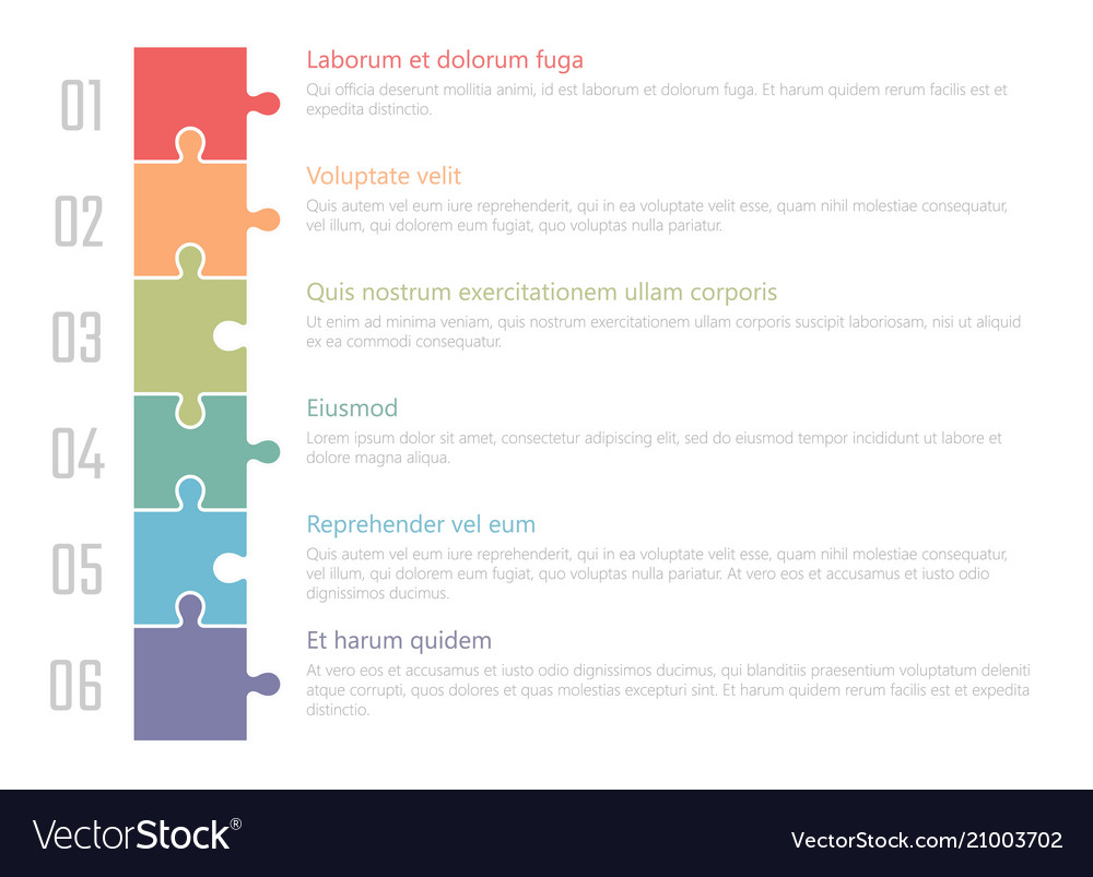 Chart table design ranked numbered list Royalty Free Vector