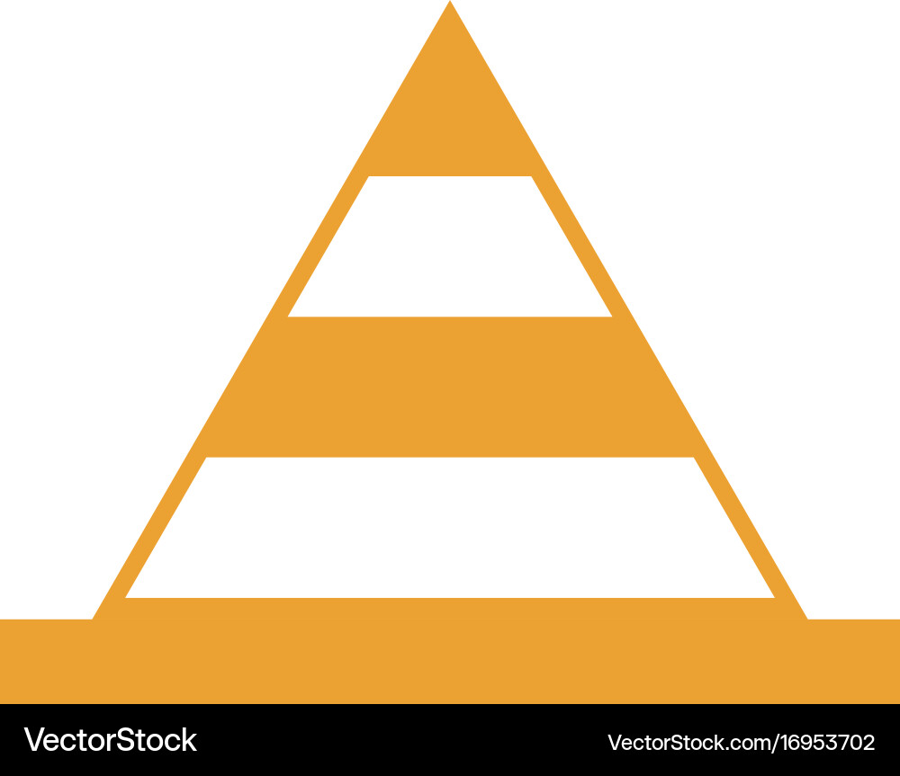 Cone construction isolated icon Royalty Free Vector Image
