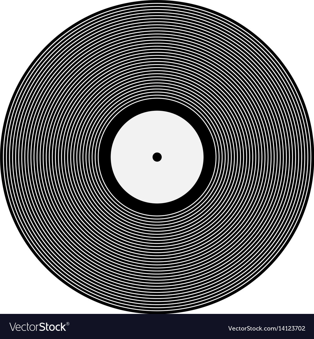 Vinyl record icon Royalty Free Vector Image - VectorStock