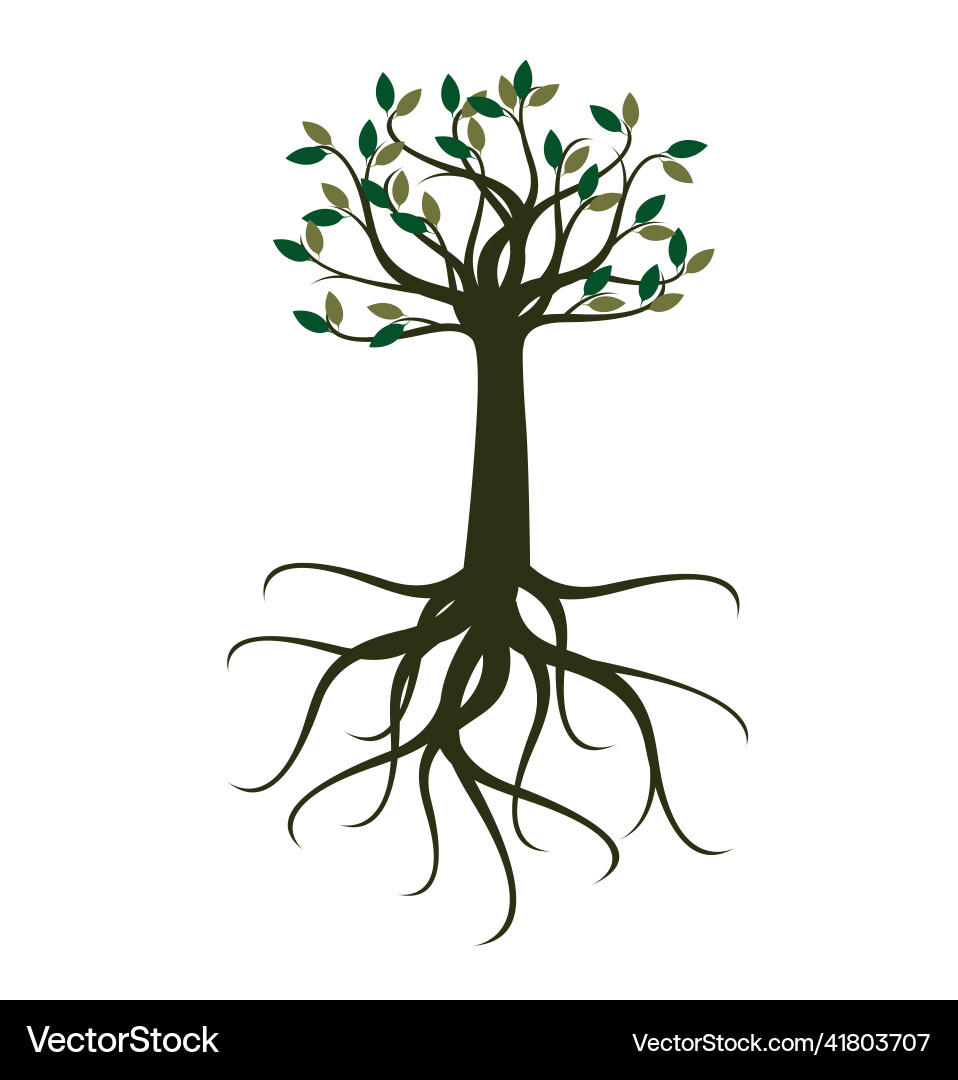 Colour tree Royalty Free Vector Image - VectorStock