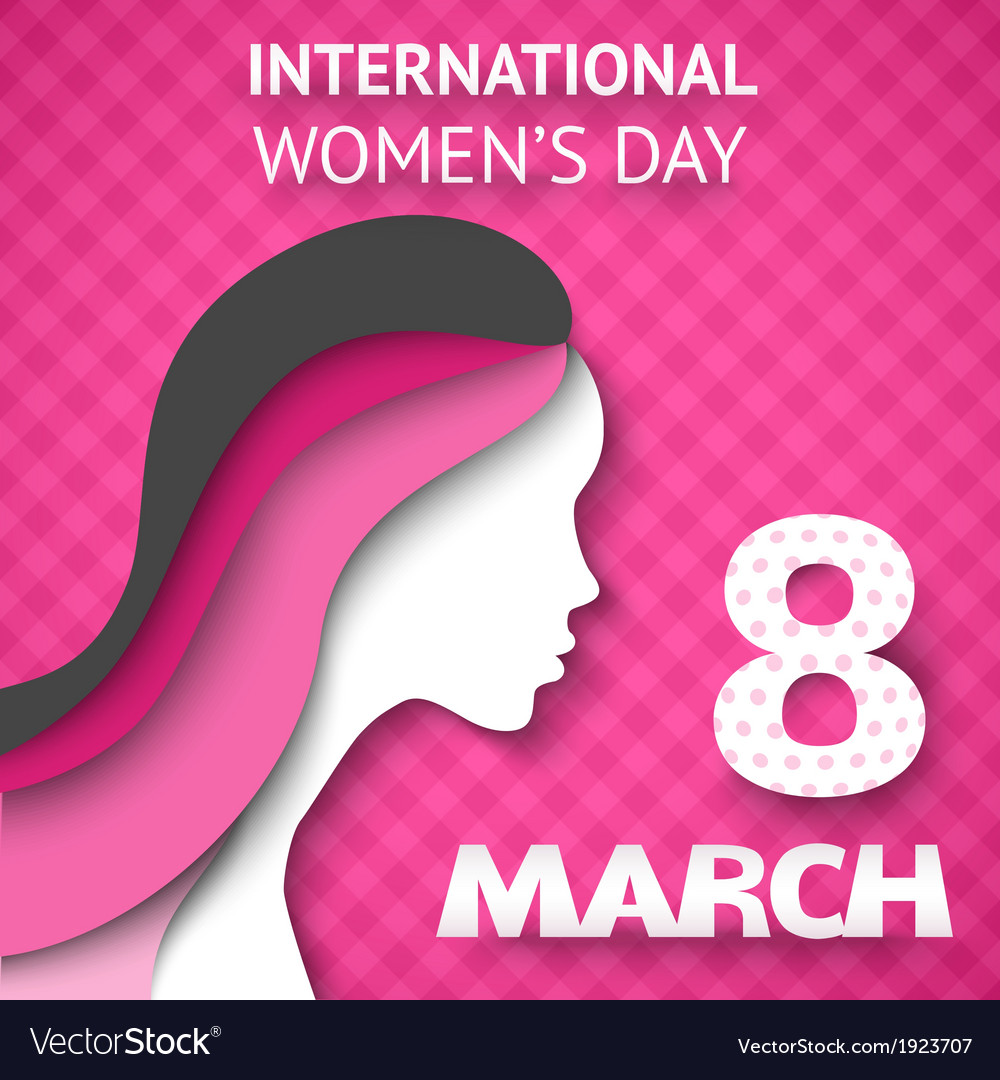 Happy womens day greeting or gift card Royalty Free Vector