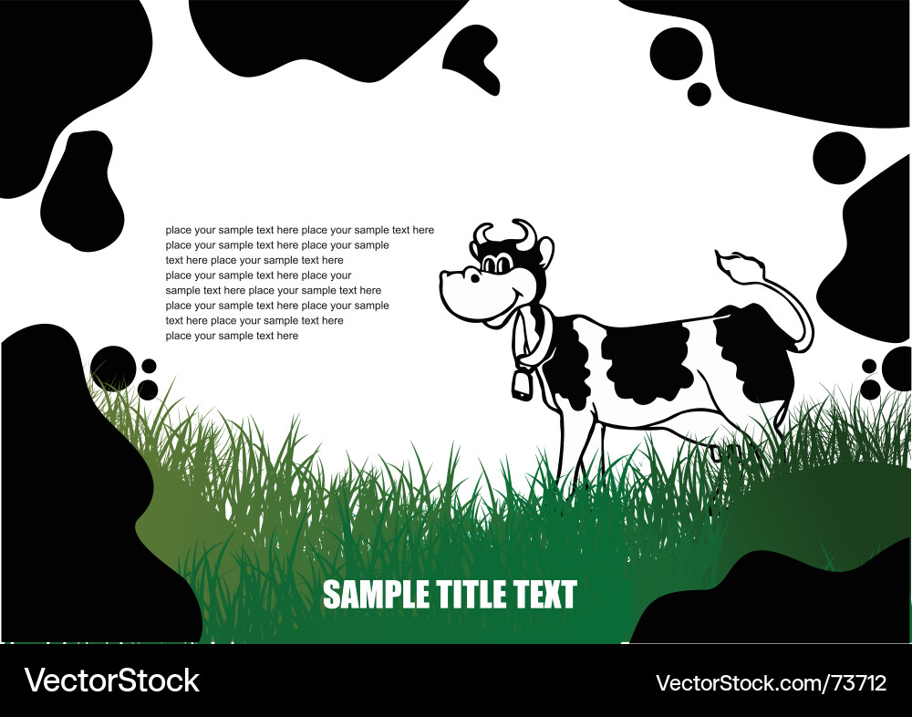 Cow Royalty Free Vector Image - VectorStock
