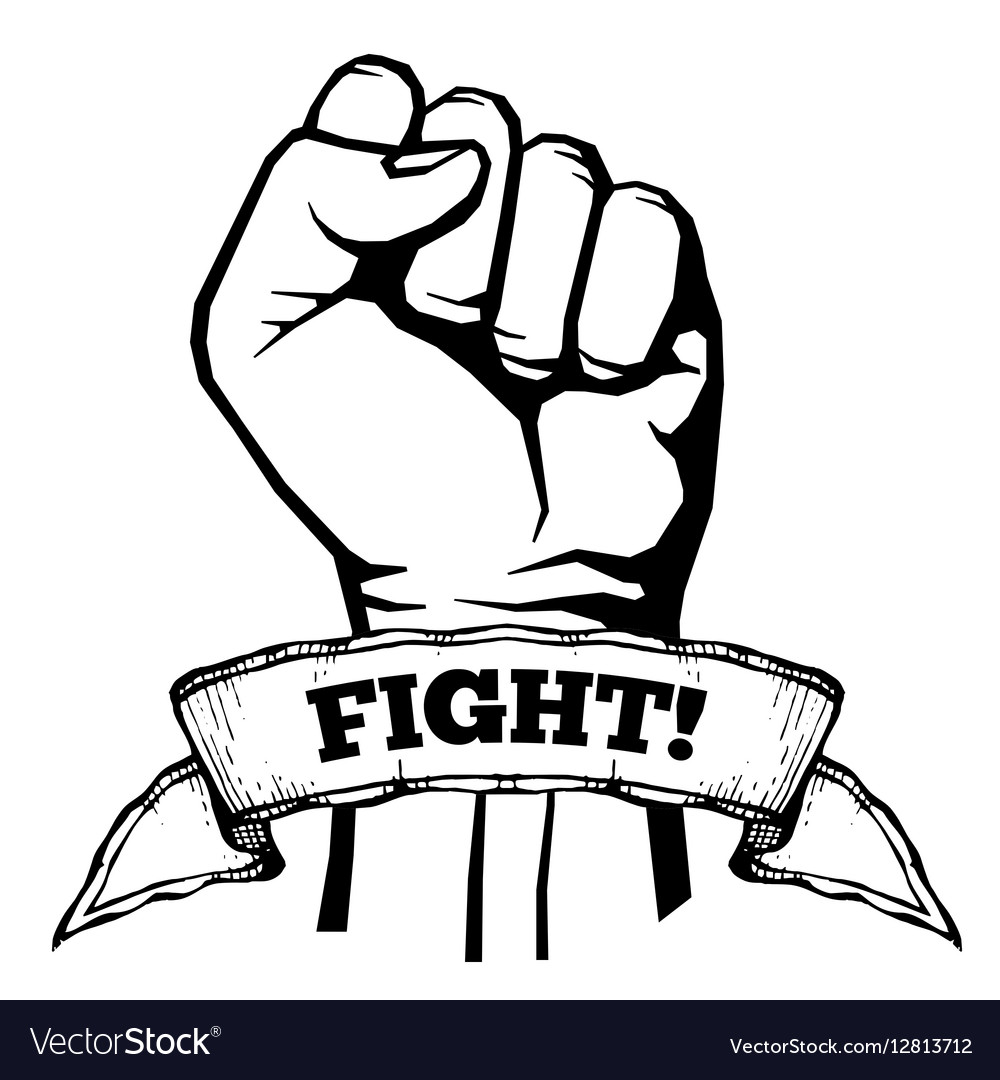 Fight For Your Rights Solidarity Revolution Vector Image