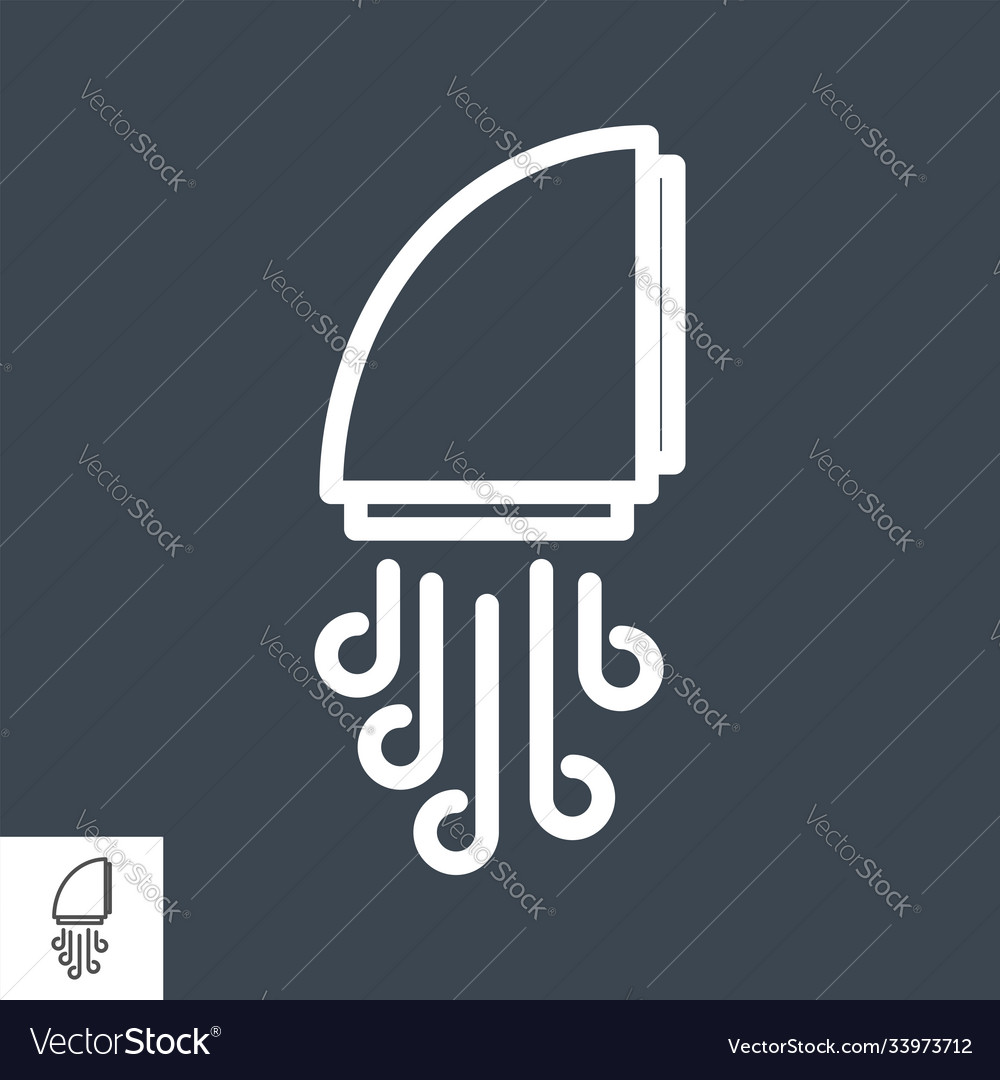 Hand dryer line icon