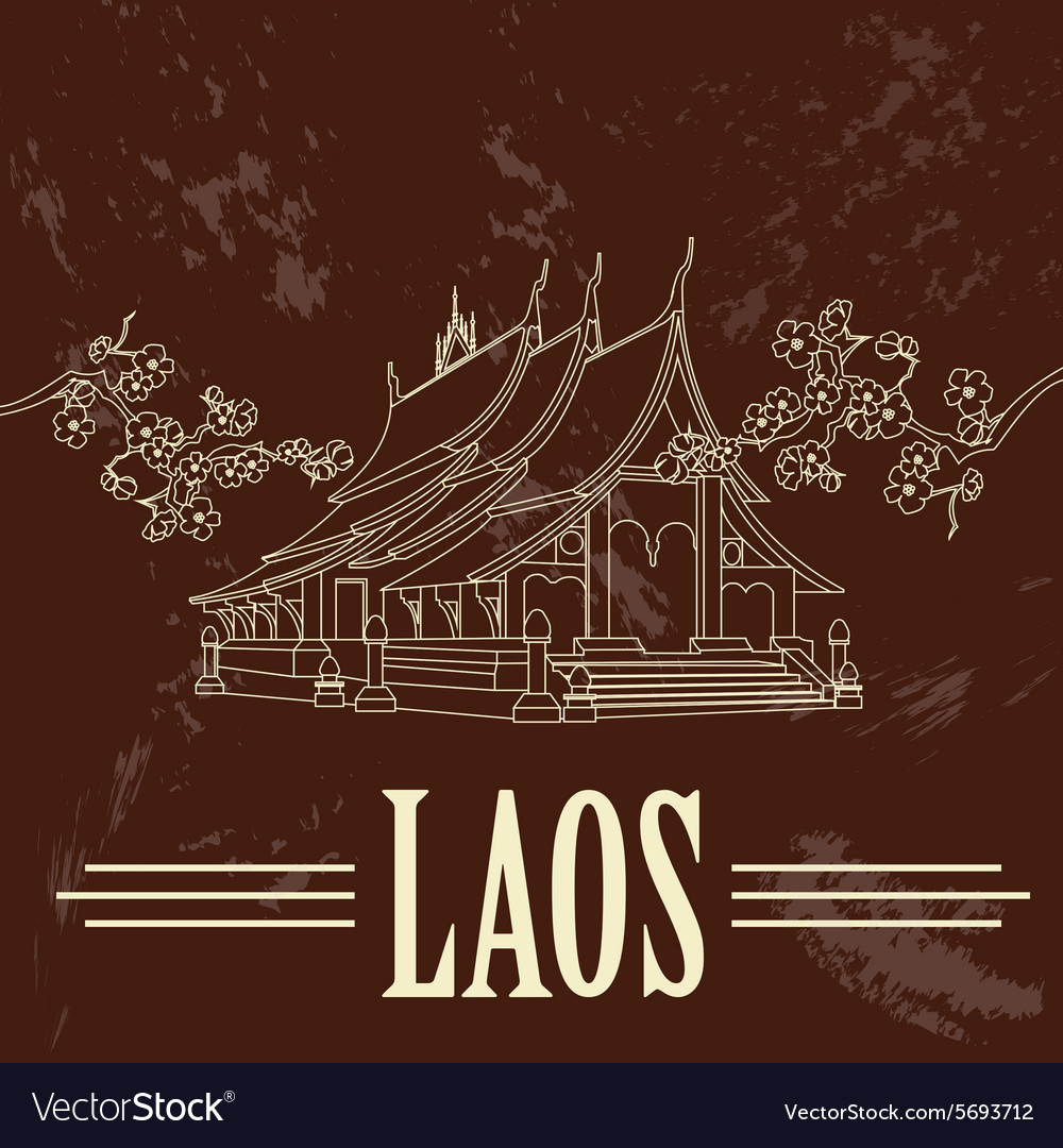 Laos retro styled image