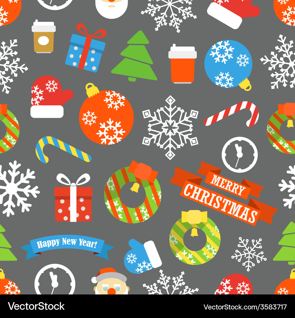 Christmas elements collection Royalty Free Vector Image