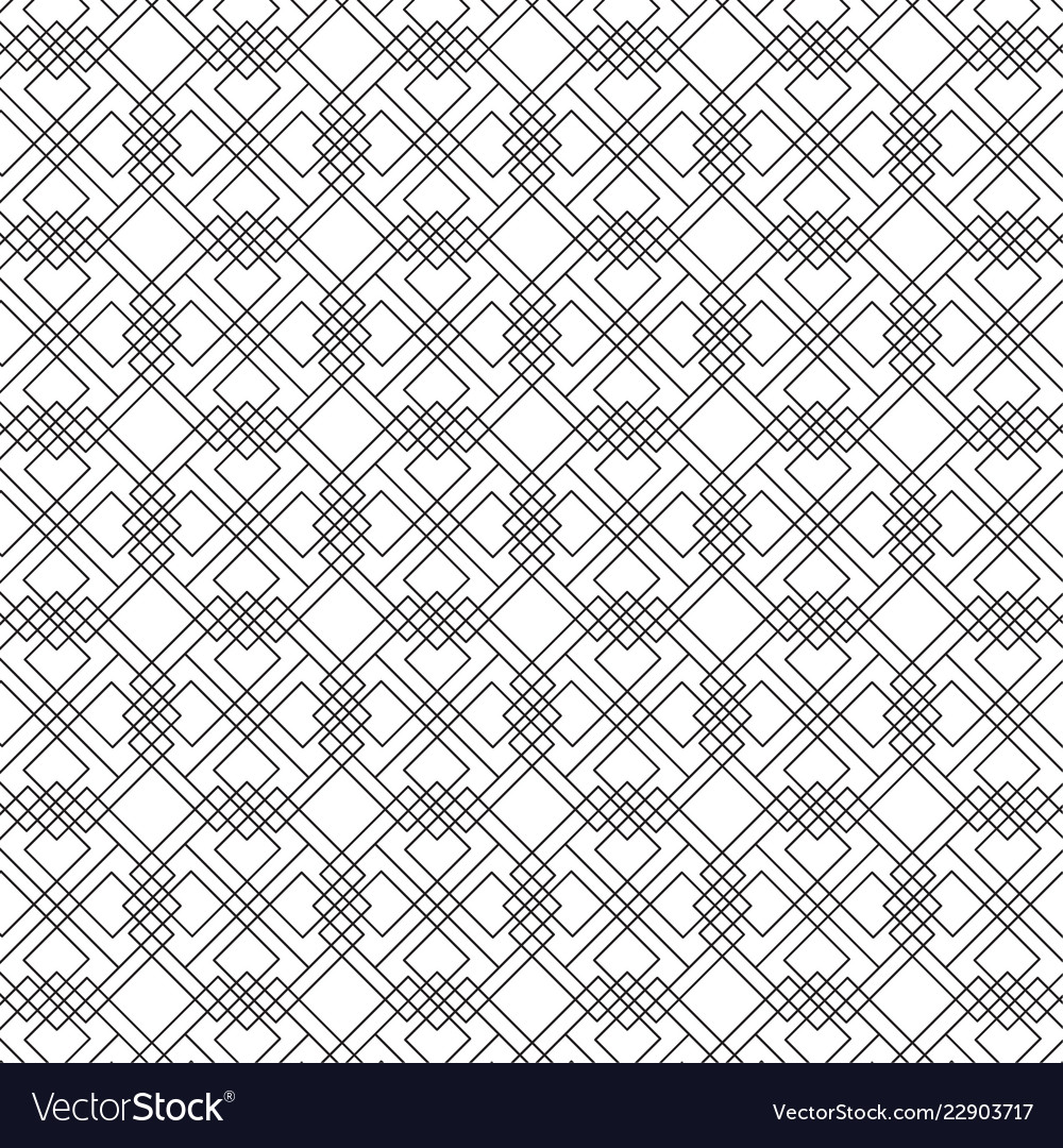 Geometric line grid pattern Royalty Free Vector Image