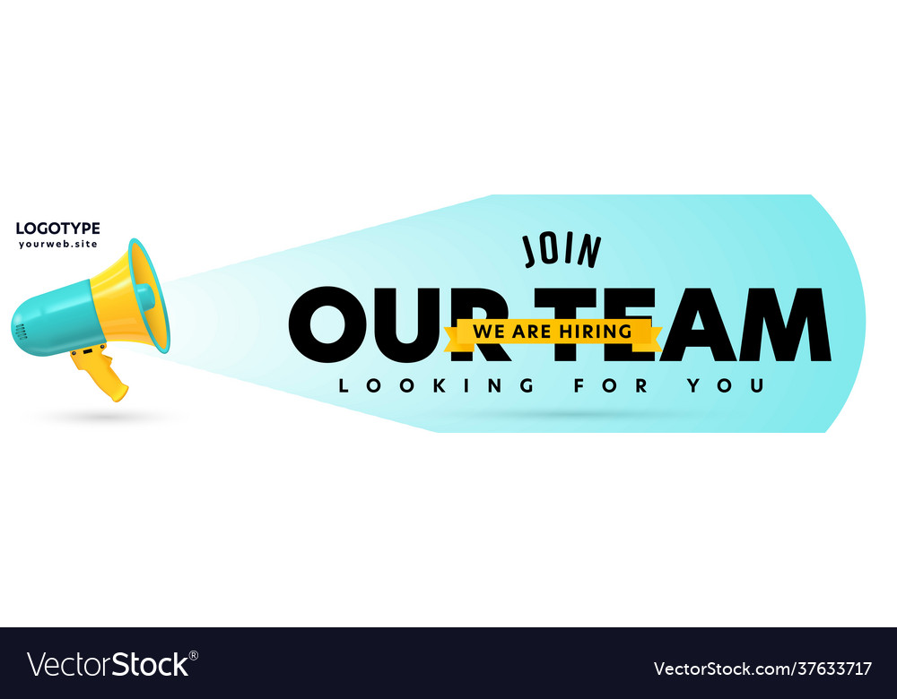 Header banner template with company job