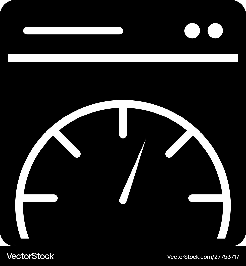 Page speed Royalty Free Vector Image - VectorStock