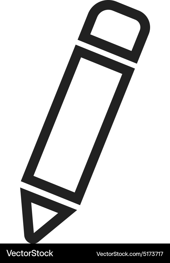 Pencil Royalty Free Vector Image - VectorStock