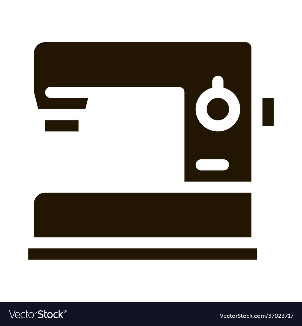 Sewing machine icon glyph