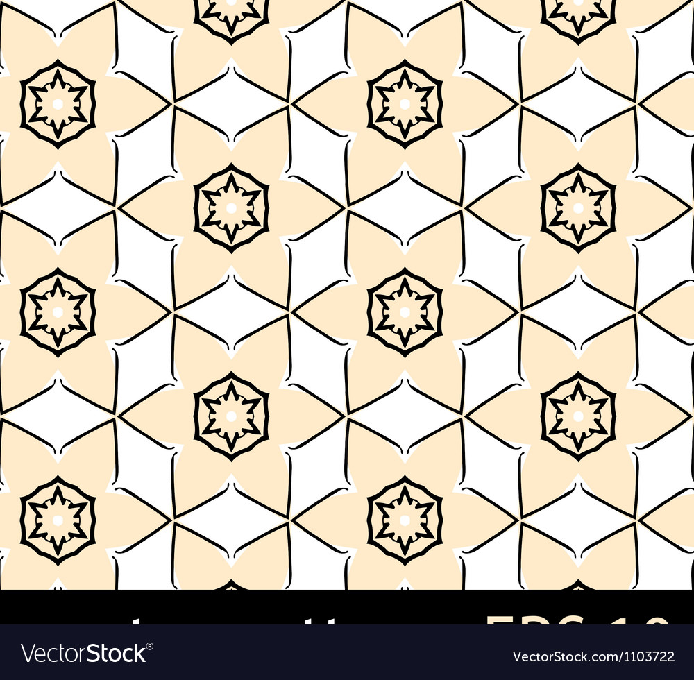 Abstract Geometric Floral Pattern Royalty Free Vector Image