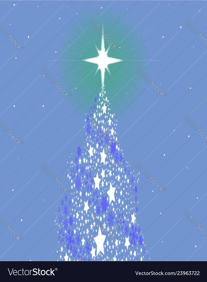 Blauer Weihnachtsbaum