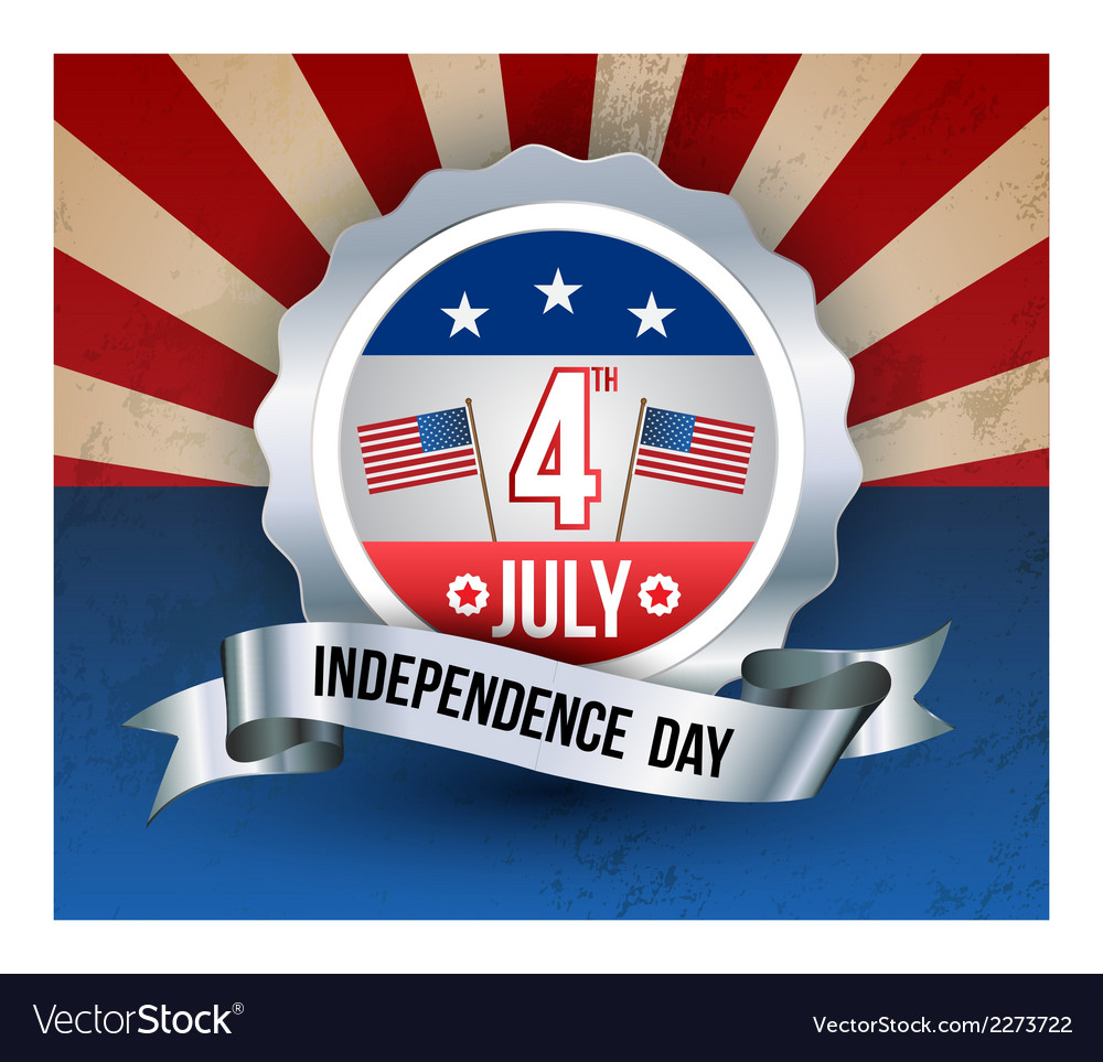 Happy independence day card Royalty Free Vector Image