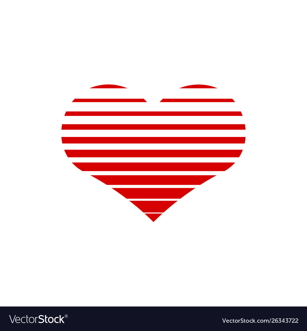 Heart icon graphic design template Royalty Free Vector Image