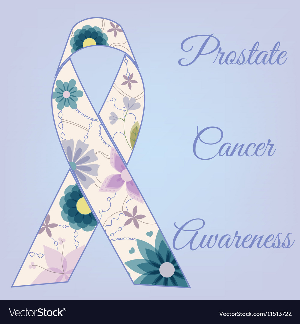 Prostate cancer awareness background vintage Vector Image