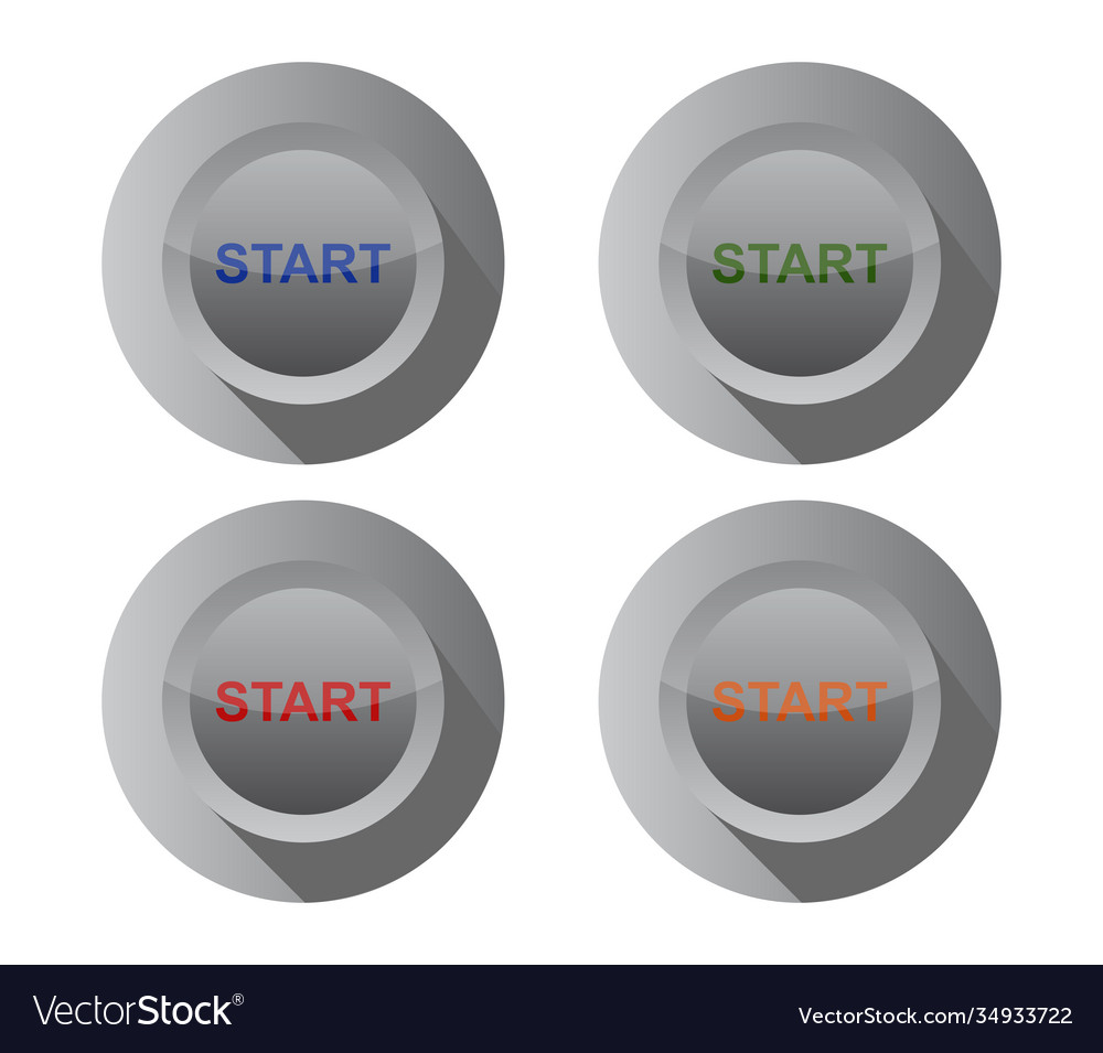 Start button in on white background