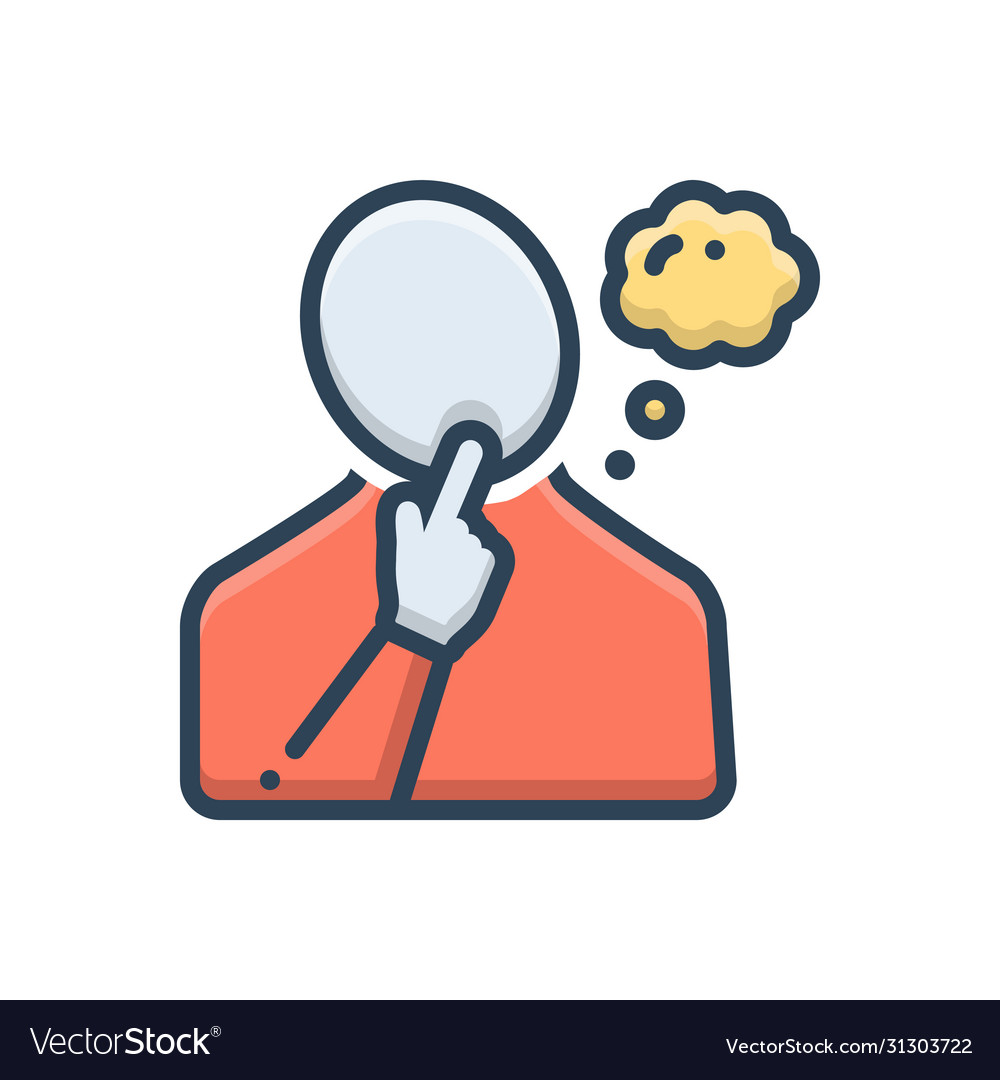 Thoughtful Royalty Free Vector Image - VectorStock