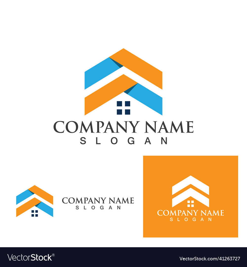 Home and house property construction logo