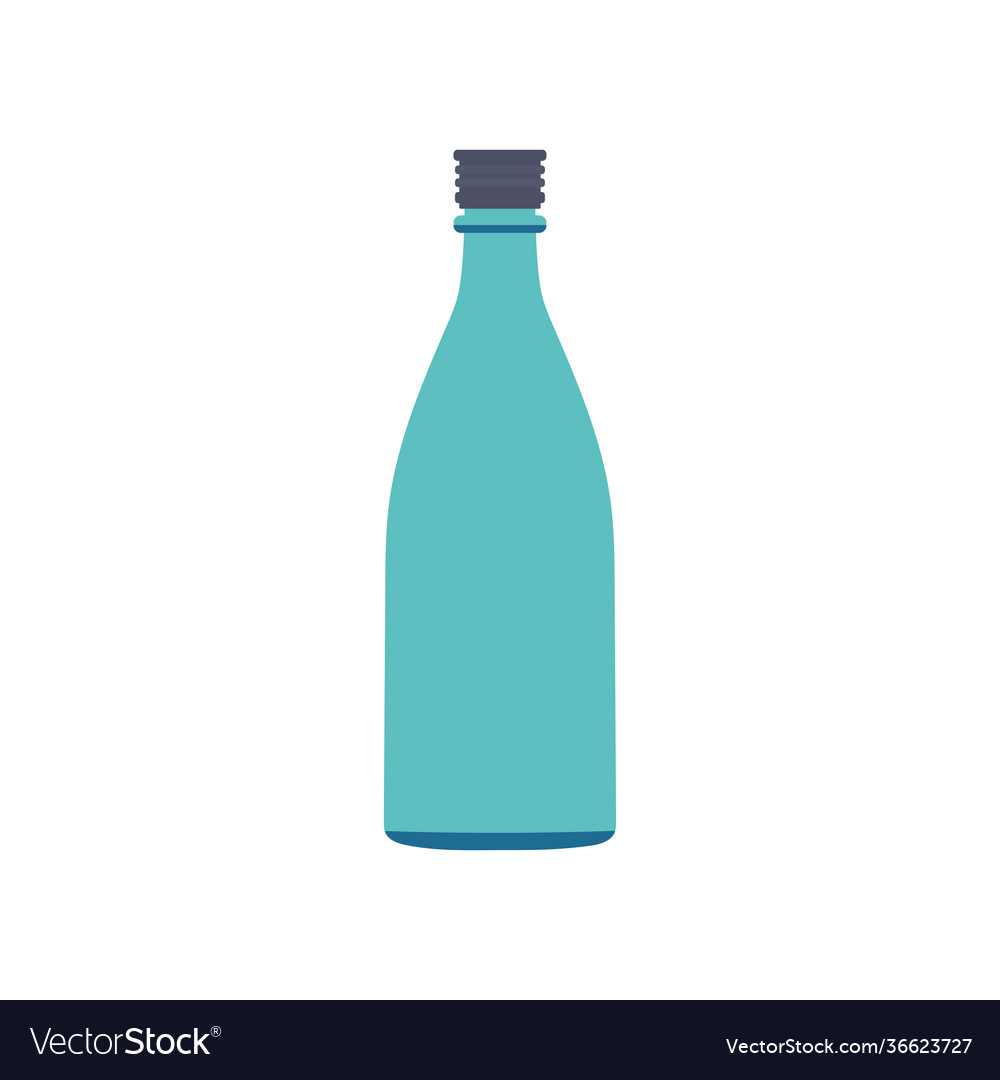 Kitchen bottle in flat style isolated on white