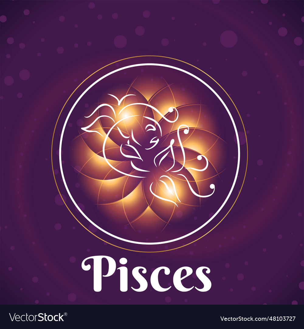 Pisces Sign 3 Royalty Free Vector Image - Vectorstock