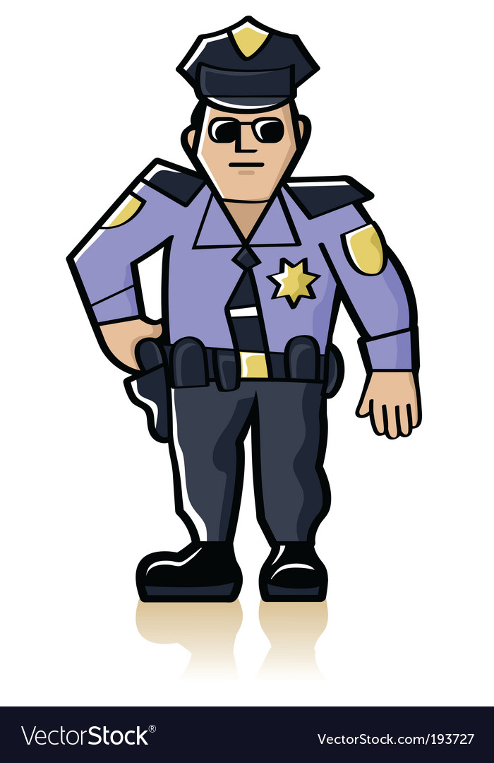 Police Officer Royalty Free Vector Image - Vectorstock