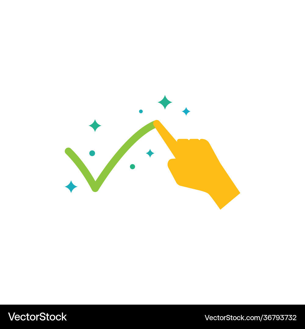Hand cleaning Royalty Free Vector Image - VectorStock