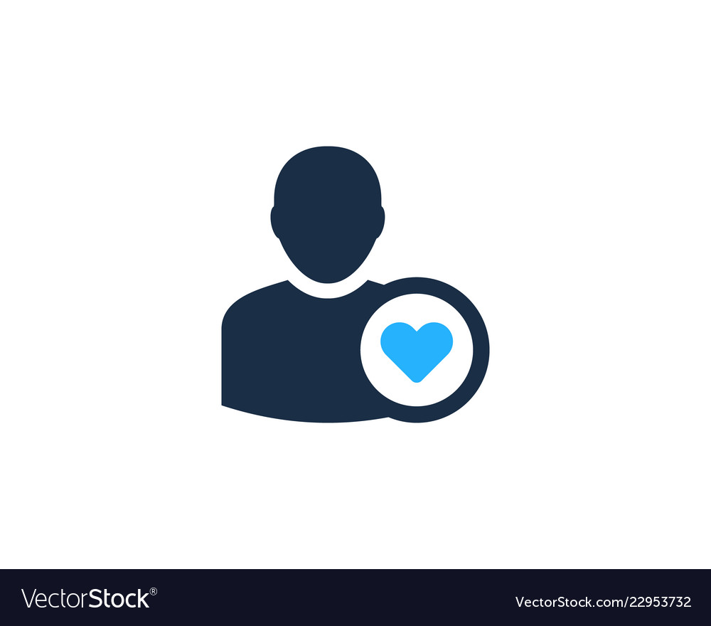 Love user logo icon design