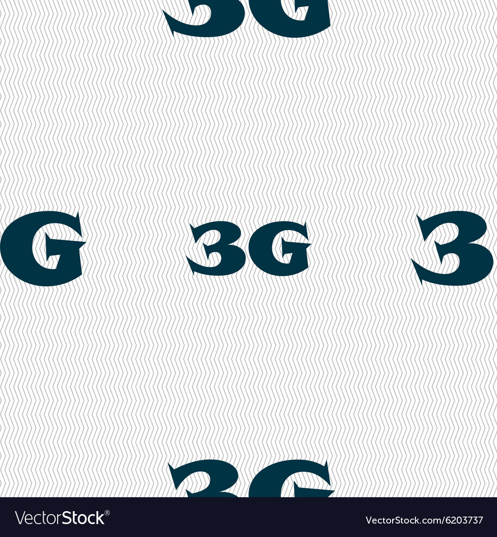 3g Sign Icon Mobile Telecommunications Technology Vector Image