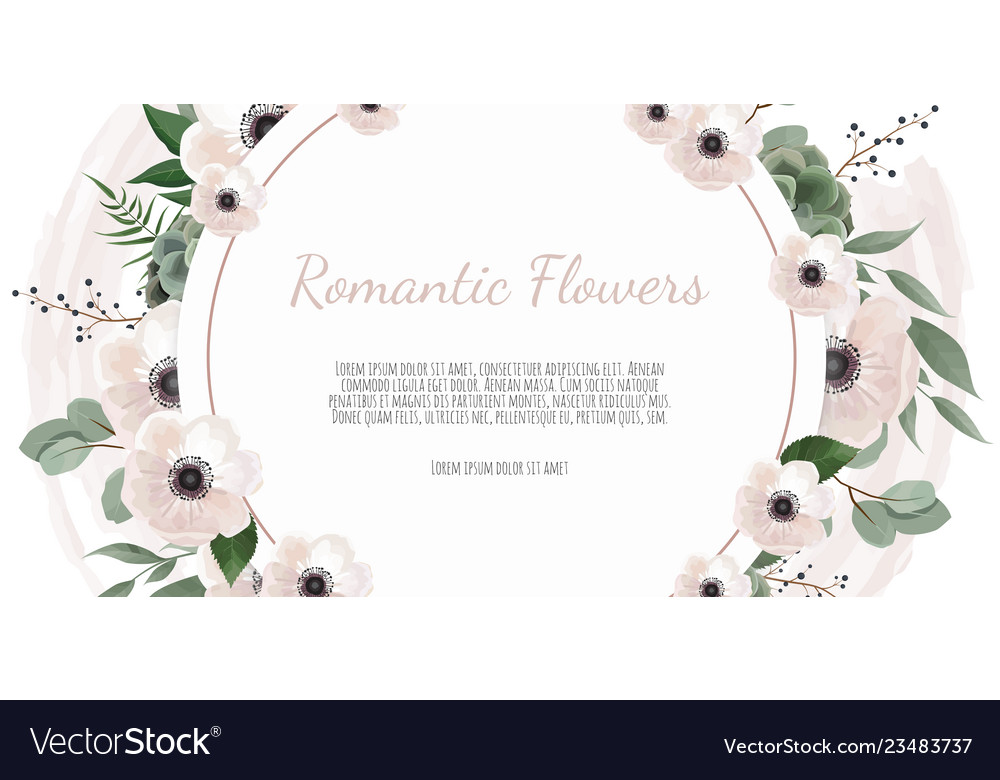 Frame border background floral wedding card