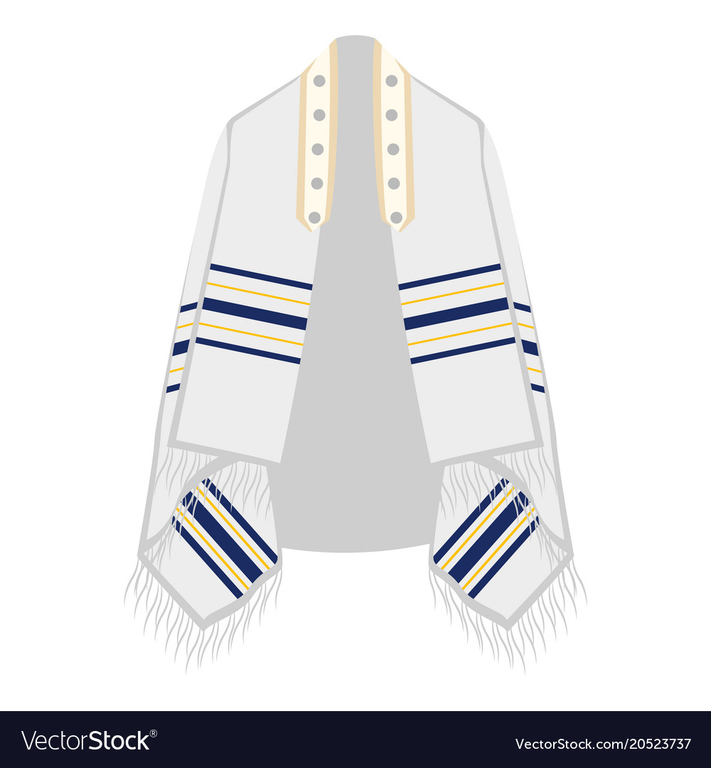 Jewish tallit icon Royalty Free Vector Image - VectorStock
