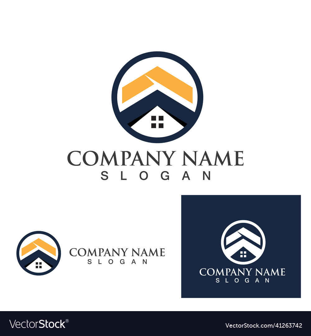 Home and house property and construction logo Vector Image