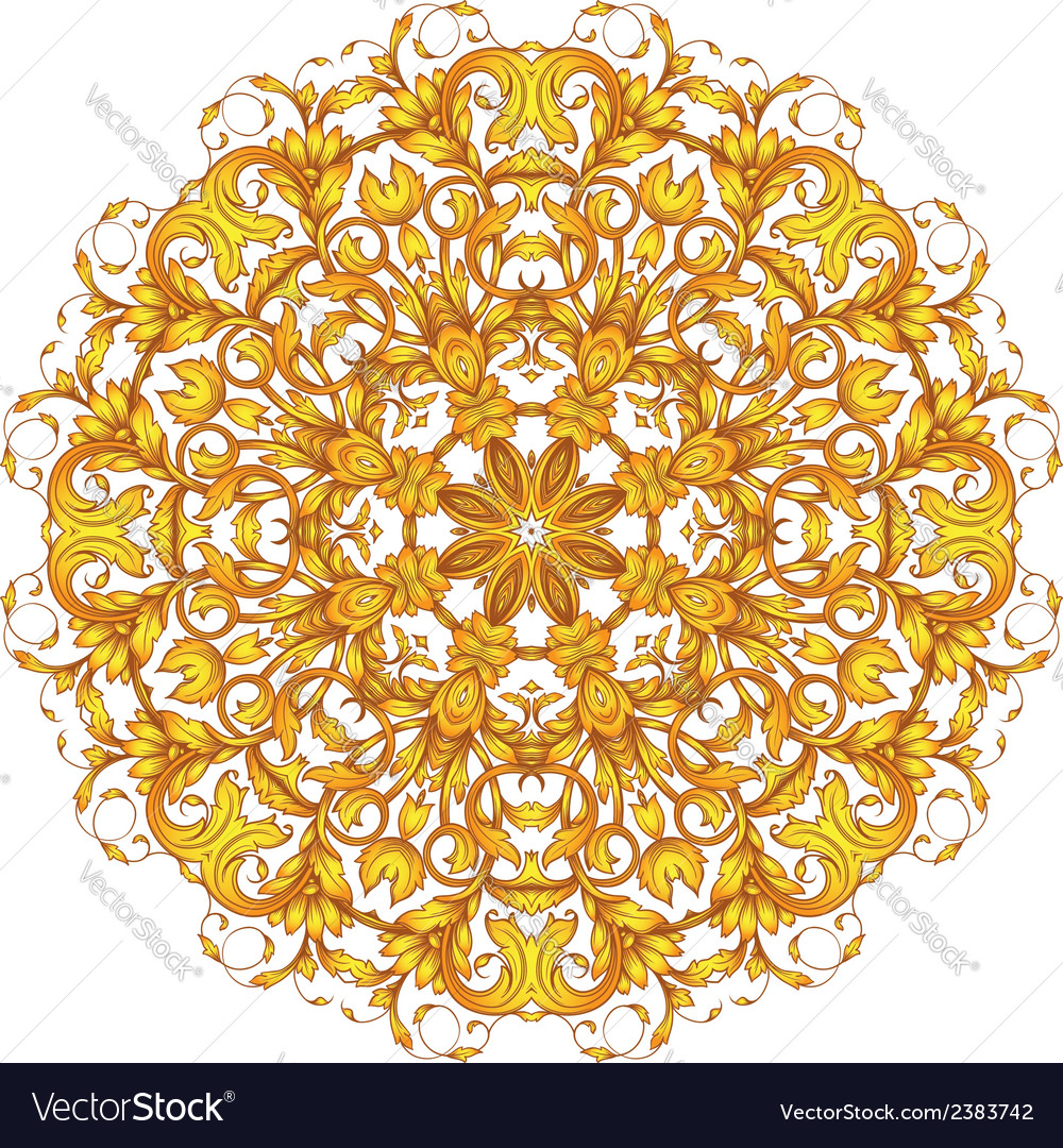 Ornamental round set Royalty Free Vector Image