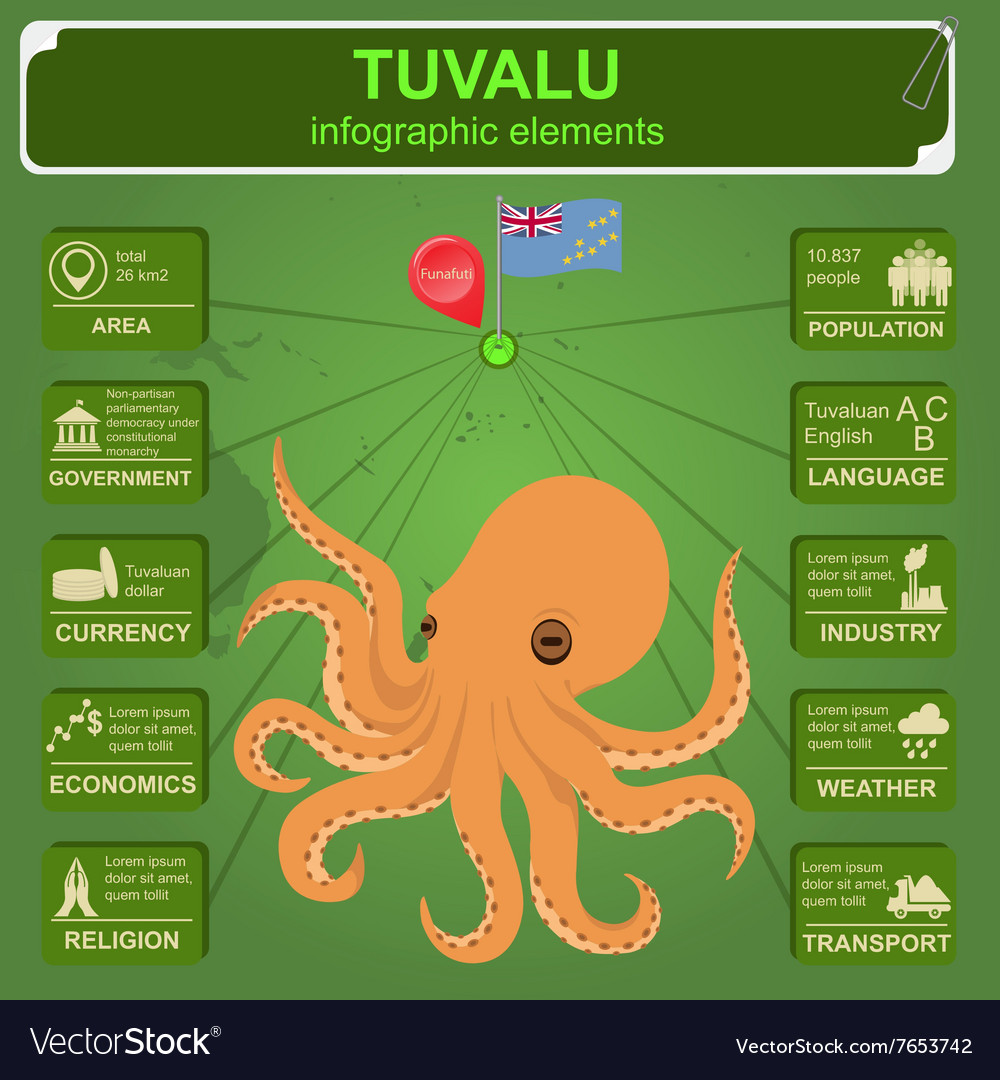 Tuvalu infographics statistical data sights