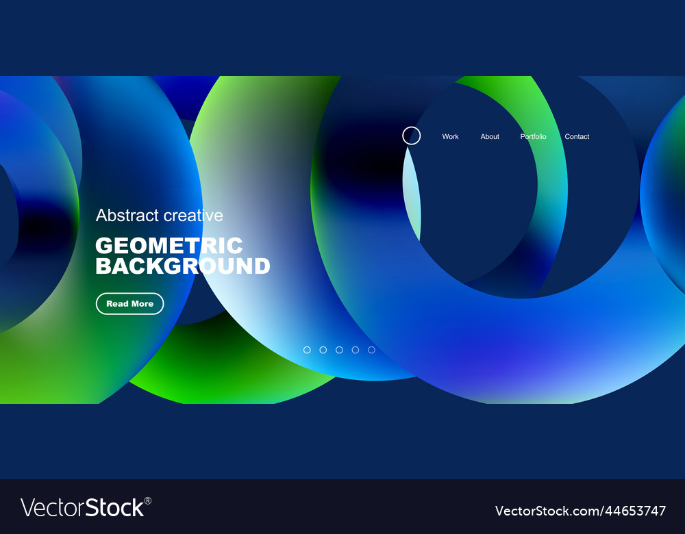 Round shapes circles and rings composition Vector Image