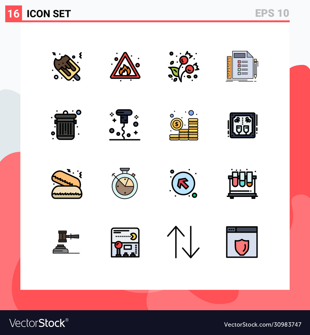 Universal icon symbols group 16 modern flat