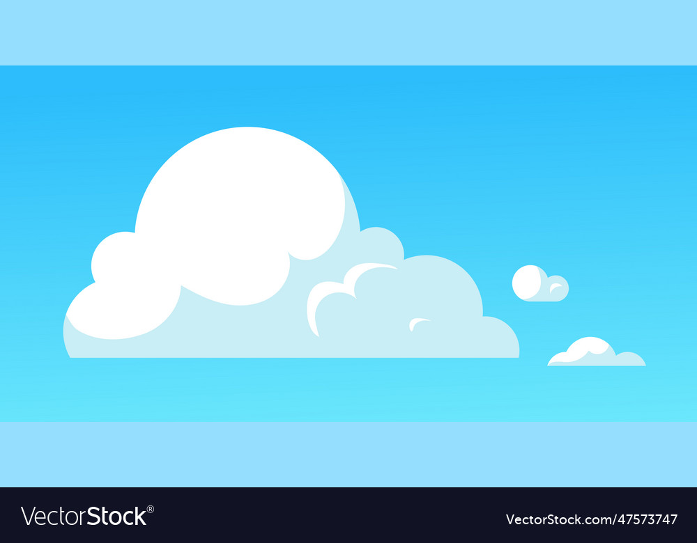 White cloud in blue sky concept Royalty Free Vector Image