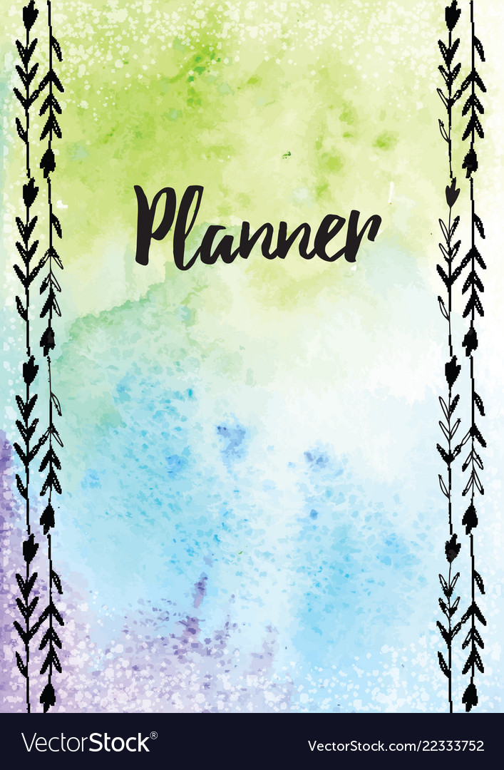 Abstract colorful watercolor background