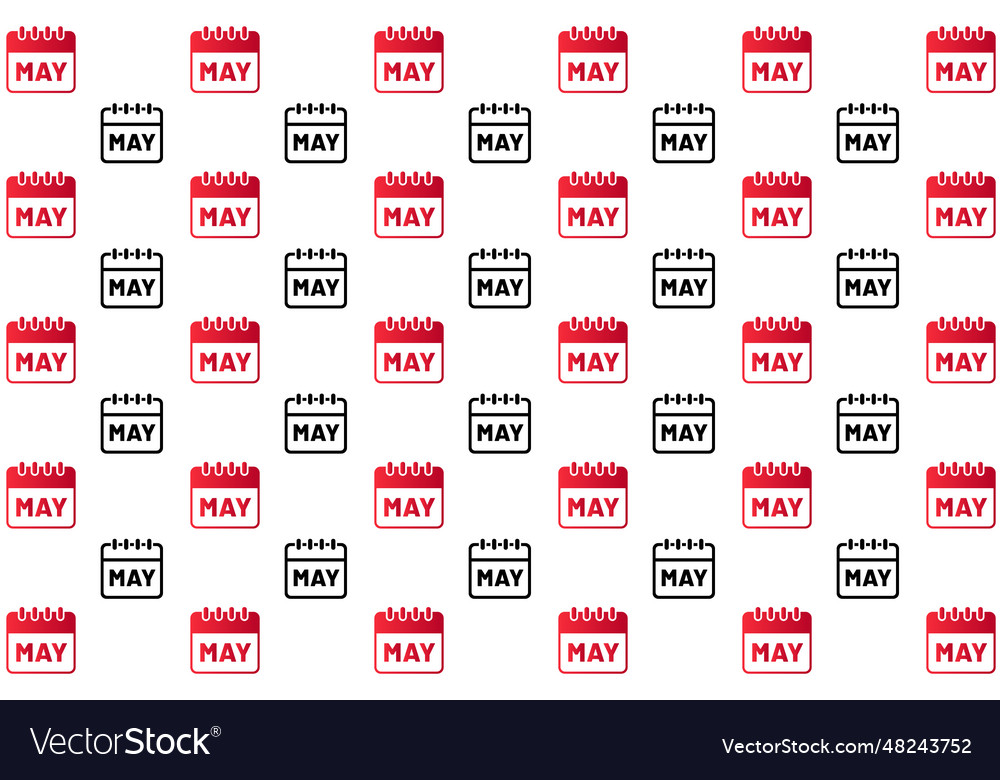 Abstract may month pattern background Royalty Free Vector