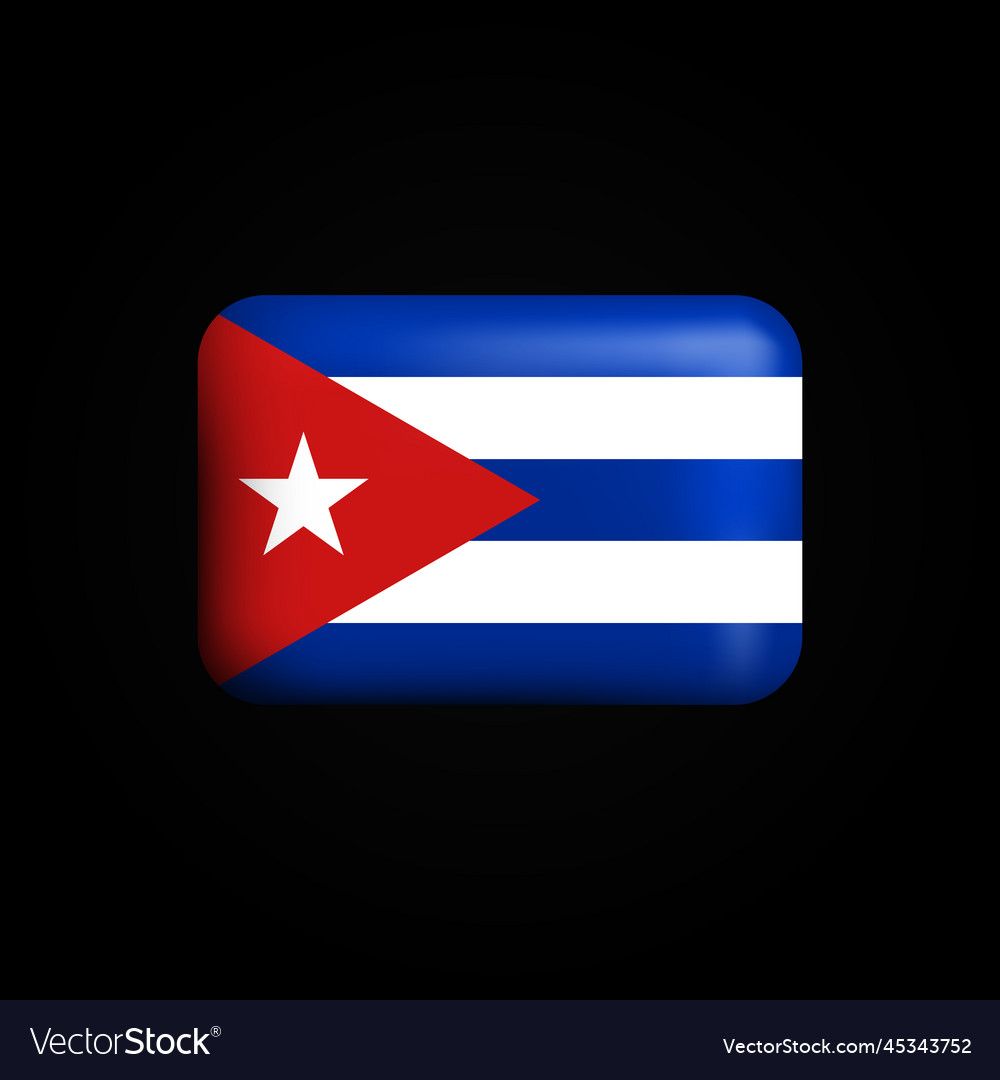 Cuba flag 3d icon national