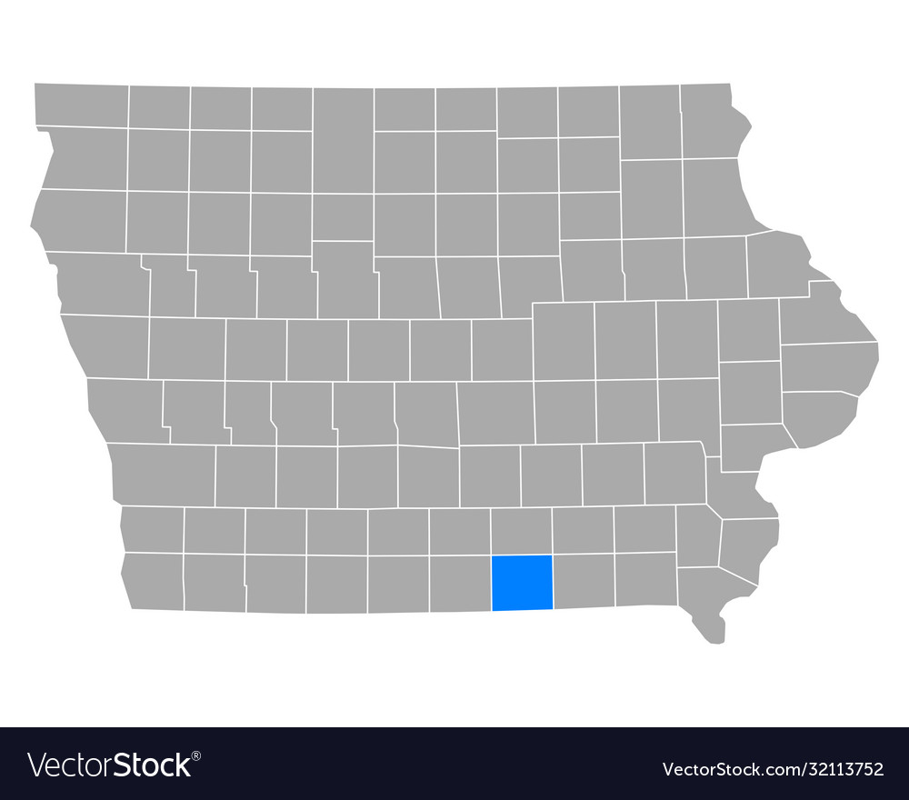 Map appanoose in iowa