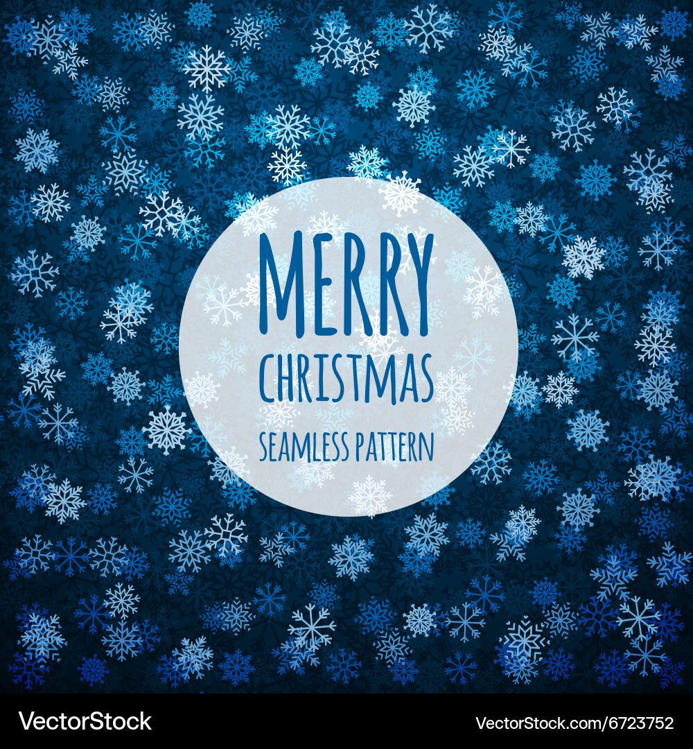 Seamless pattern with snowflakes Royalty Free Vector Image