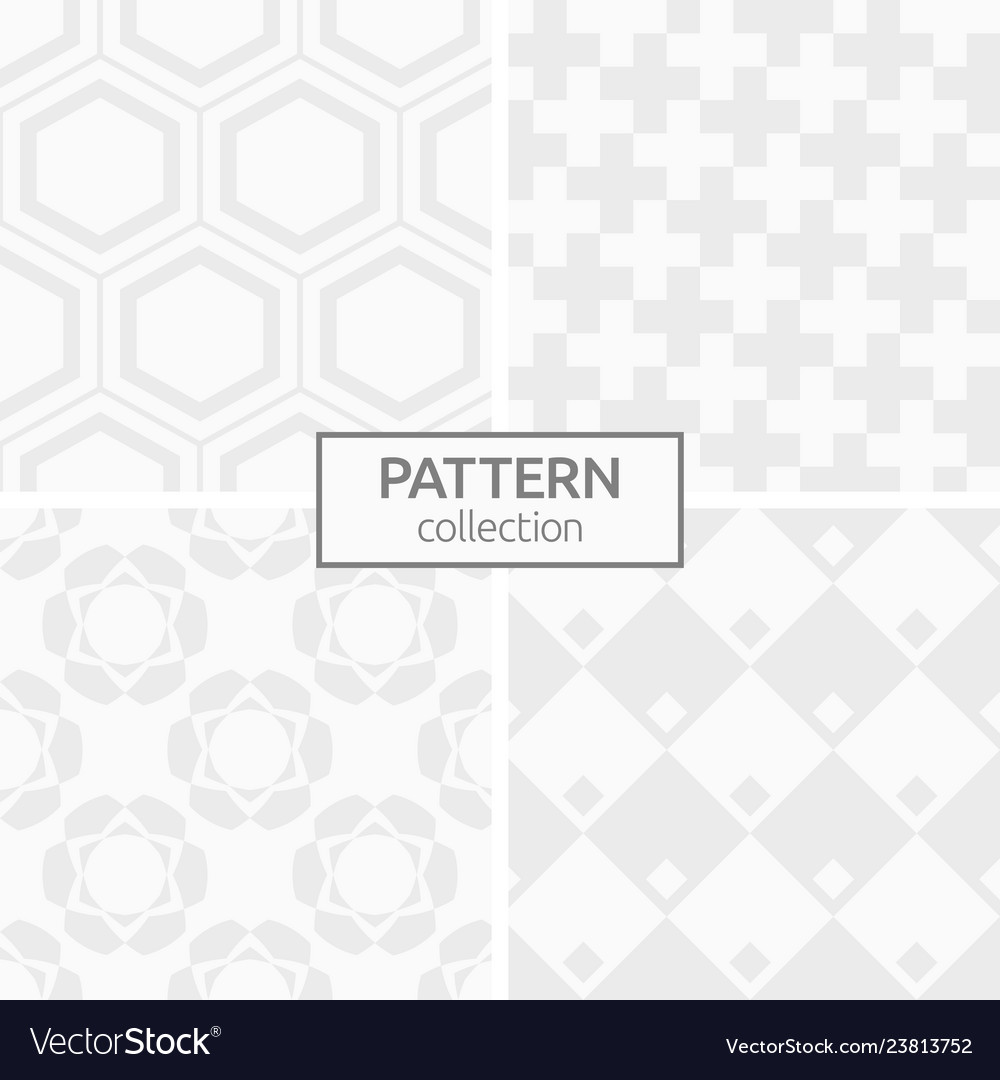 Set of four seamless patterns