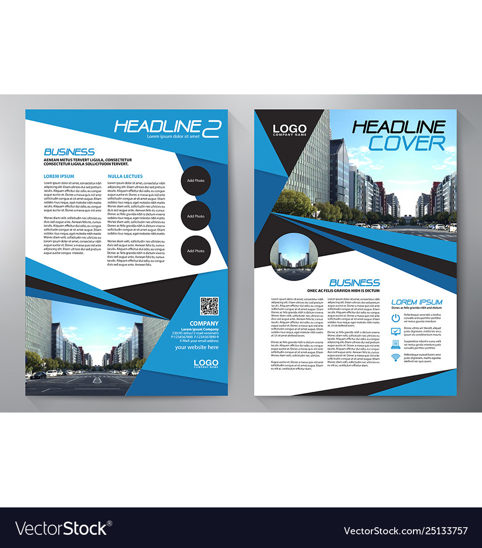 Business Brochure Flyer Design Leaflets A4 Vector Image 7013