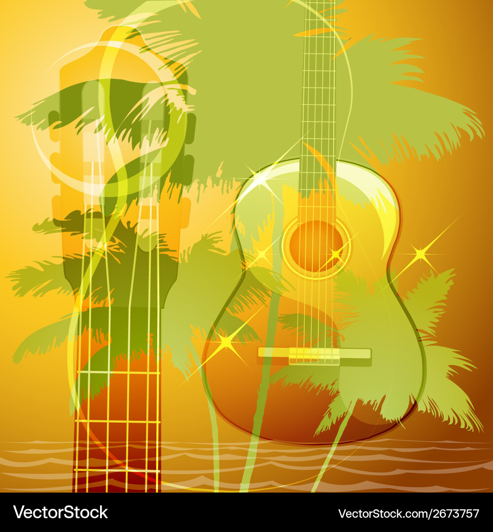 Guitar music Royalty Free Vector Image - VectorStock