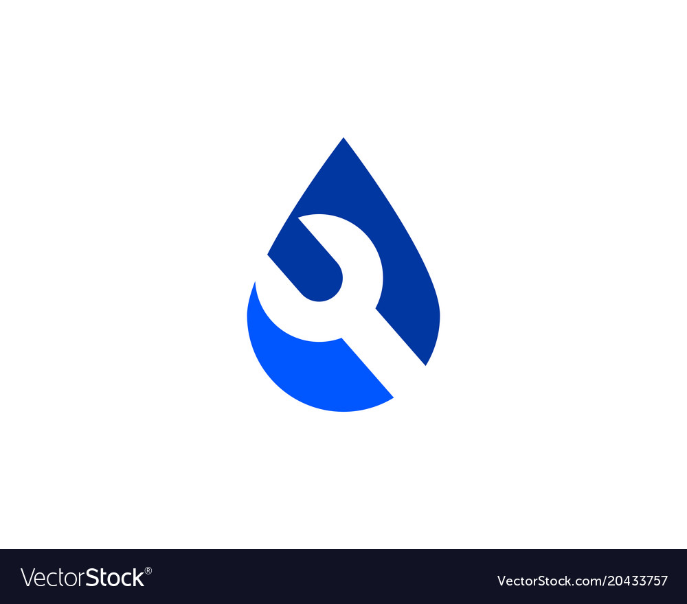 Plumbing Service Logo Royalty Free Vector Image